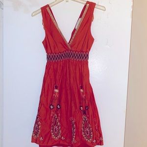Orange Bohemian Dress